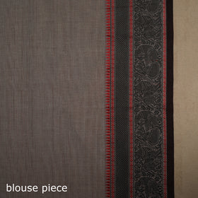 Grey Kandangi Chettinad Cotton Saree with Border