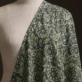 Green - Bagru Dabu Hand Block Print Natural Dyed Cotton Fabric 55