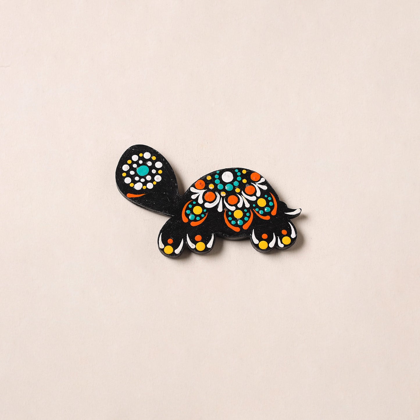 Handpainted Mandala Art Wooden Fridge Magnet 29