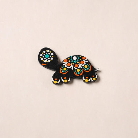 Handpainted Mandala Art Wooden Fridge Magnet 29