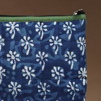 Blue - Handmade Quilted Cotton Utility Pouch 92