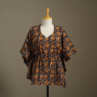 Sanganeri Block Print Cotton Kaftan (Short)