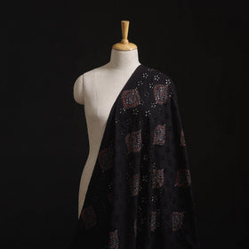Natural Dyed Ajrakh Hand Block Print Cotton Hakoba Fabric 103