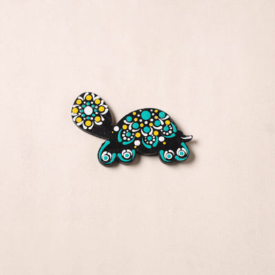 Handpainted Mandala Art Wooden Fridge Magnet 30