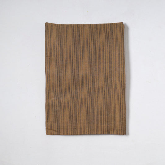 Brown - Jhiri Pure Handloom Cotton Precut Fabric (2 meter) 19