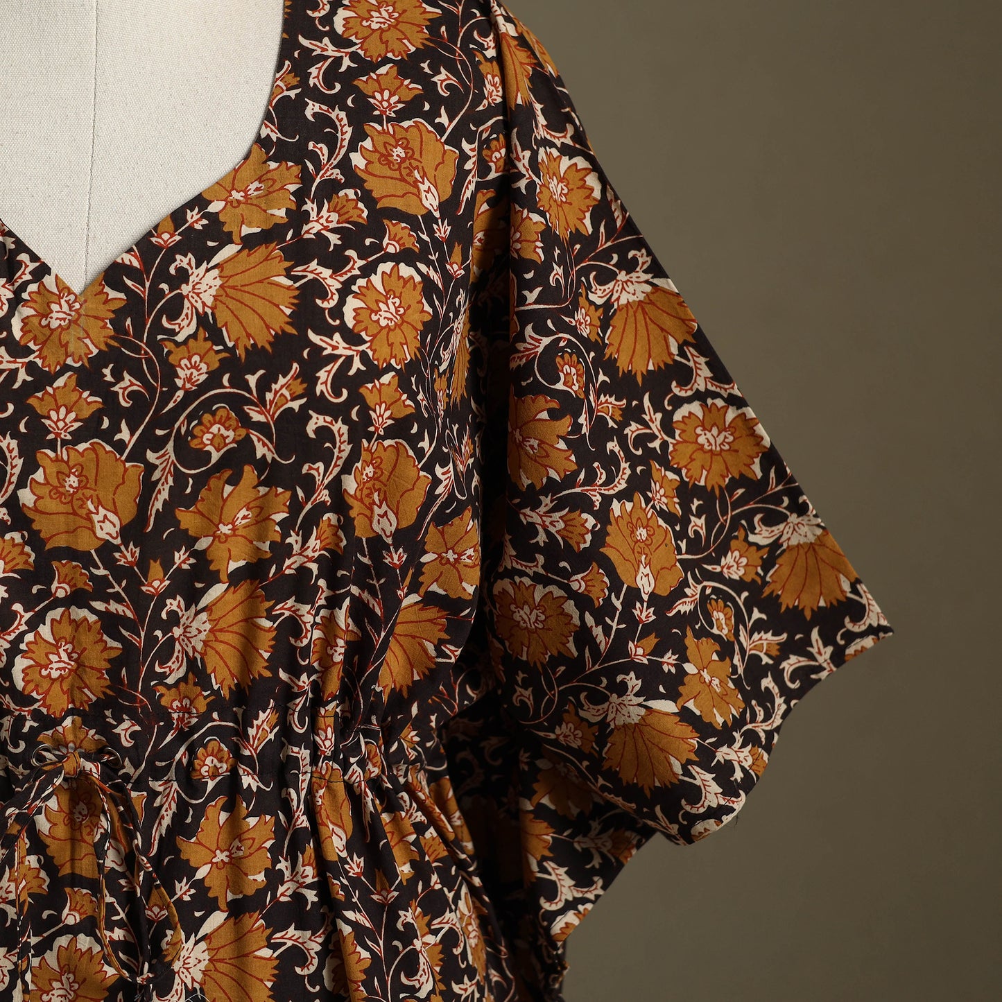 Sanganeri Block Print Cotton Kaftan (Short)