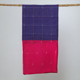 Multicolor - jamdani patchwork cotton stole 03 - handcrafted