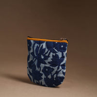 Blue - Handmade Quilted Cotton Utility Pouch 93