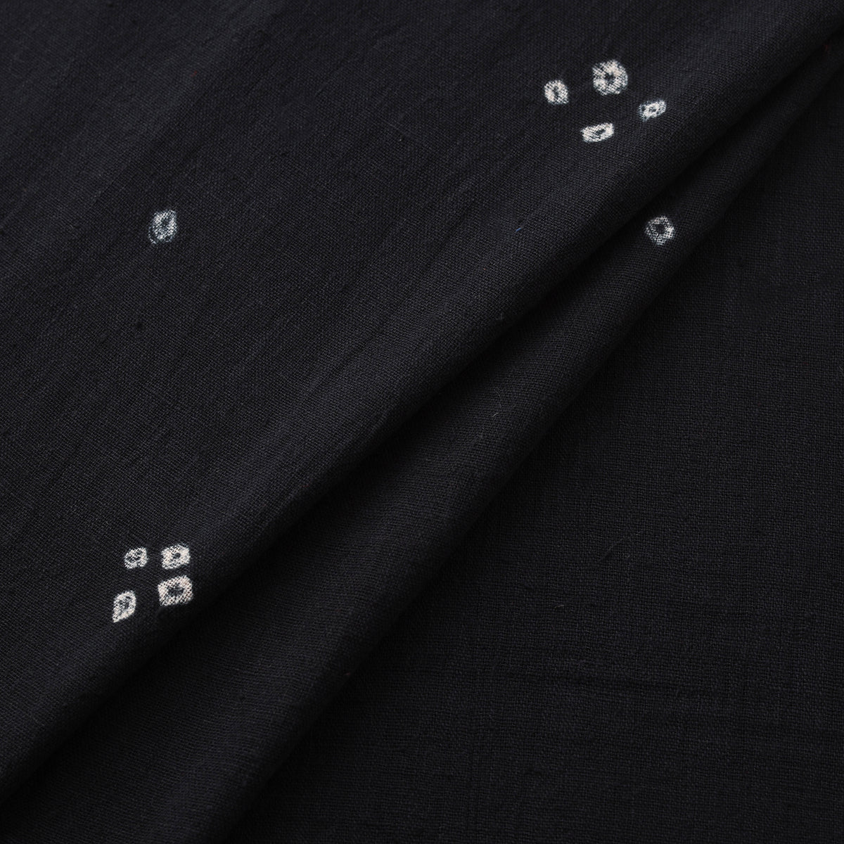 Kutch Organic Kala Cotton Pure Handwoven Bandhani Fabric 19
