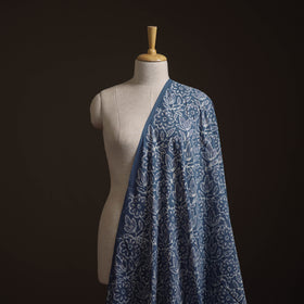Blue - Bagru Dabu Hand Block Print Natural Dyed Cotton Fabric 57