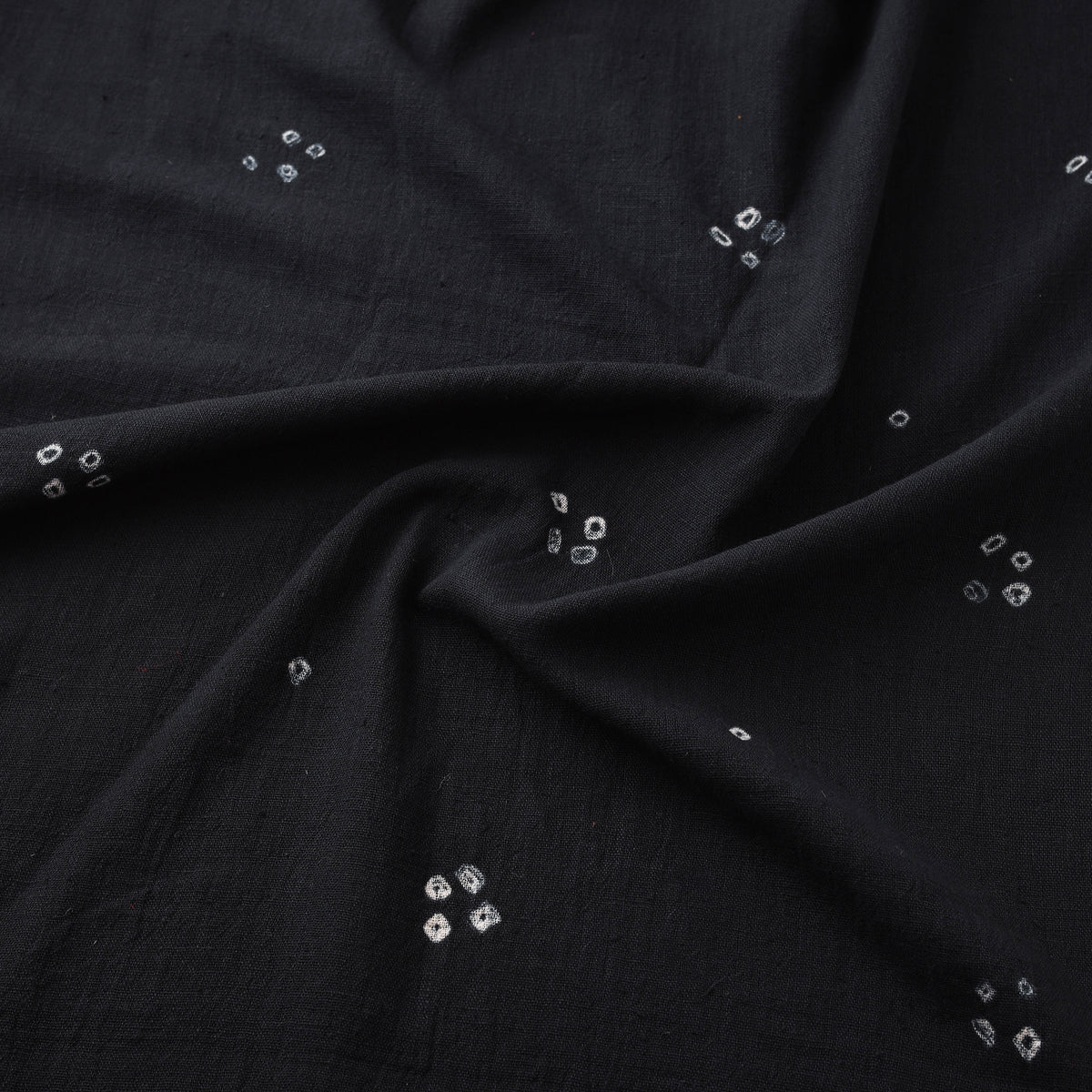 Kutch Organic Kala Cotton Pure Handwoven Bandhani Fabric 19