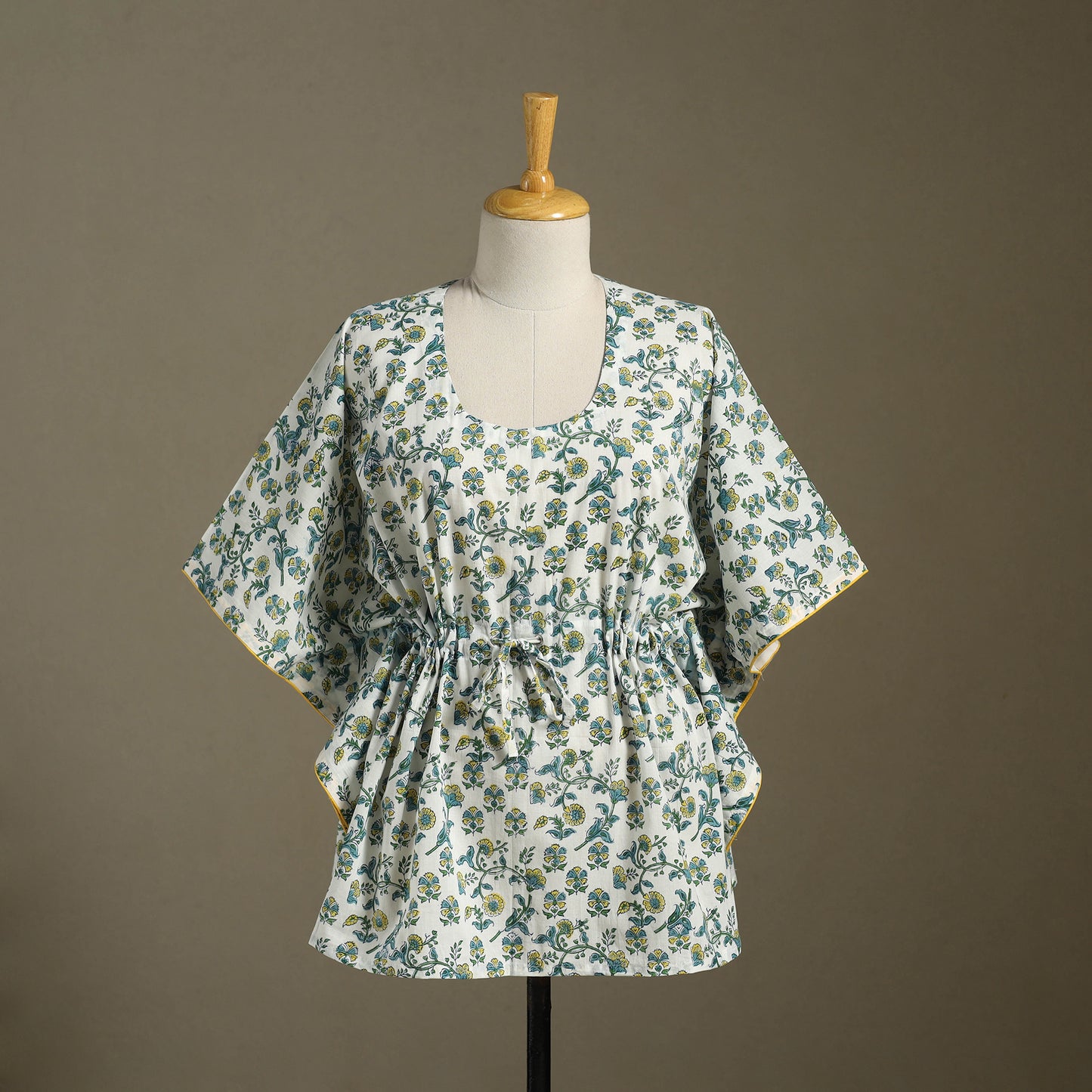 Sanganeri Block Print Cotton Kaftan (Short) 