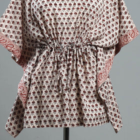 Buy Bagh Block Printed Cotton Kaftan with Tie-Up Waist Online at iTokri.com