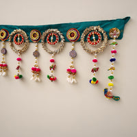 Diwali Decor Handmade Gota & Bead Work Toran 27