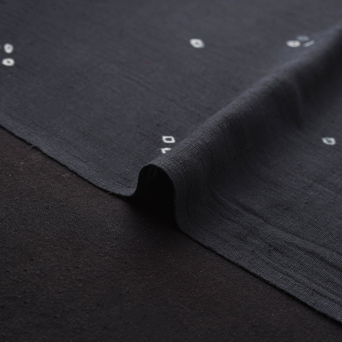 Kutch Organic Kala Cotton Pure Handwoven Bandhani Fabric 19