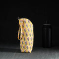Yellow Handmade Cotton 1L Water Bottle Cover