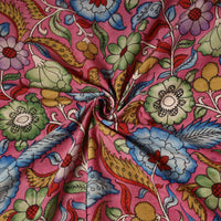 Bangalore Silk Srikalahasti Handpainted Pen Kalamkari Fabric 13