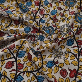 Buy Multicolor Cotton Kalamkari Print Fabric