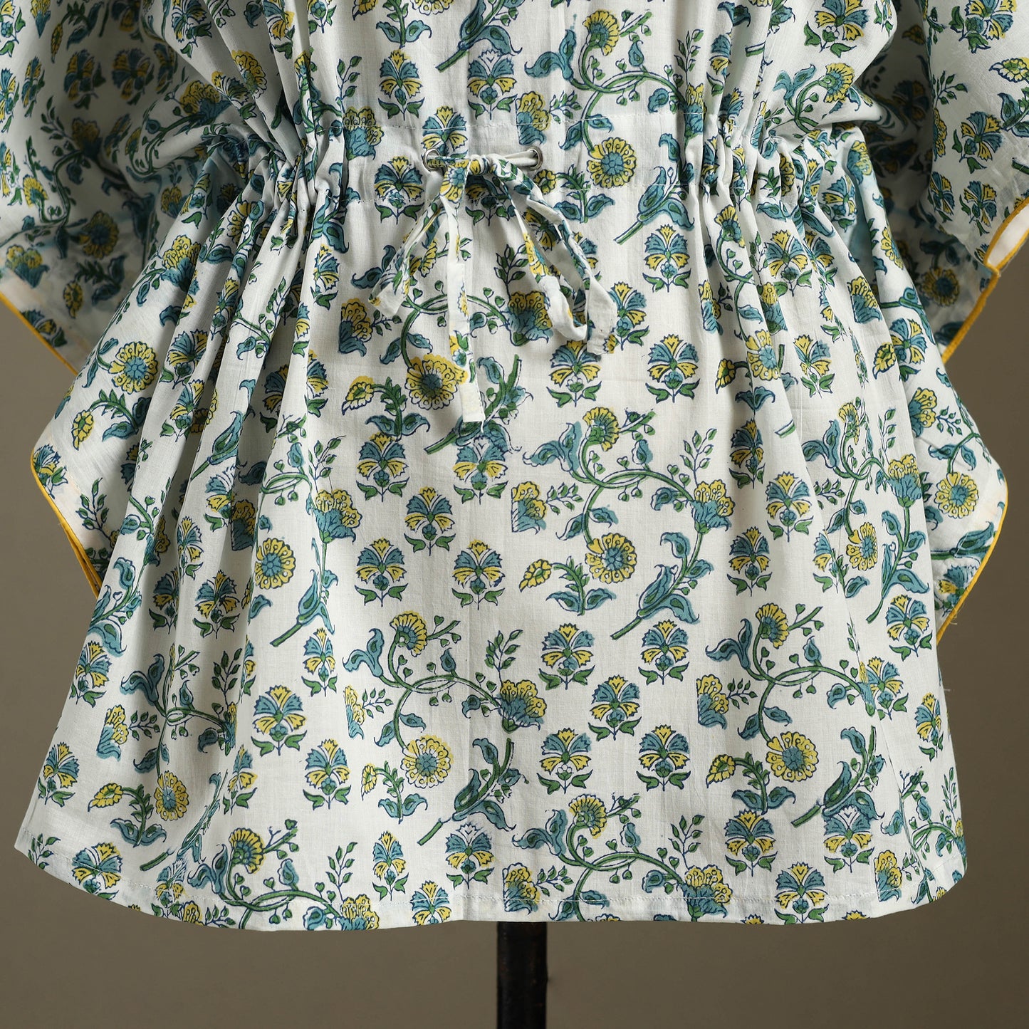 Sanganeri Block Print Cotton Kaftan (Short) 