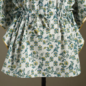 Sanganeri Block Print Cotton Kaftan (Short) 
