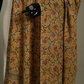 Natural Dyed Block Print Cotton Pedana Kalamkari Dupatta