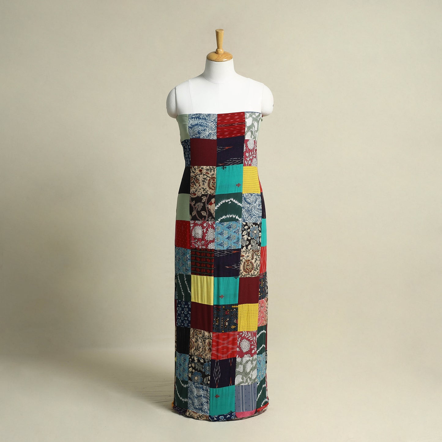 Buy Handcrafted Patchwork Cotton Kurta Material