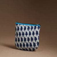 Blue - Handmade Quilted Cotton Utility Pouch 95