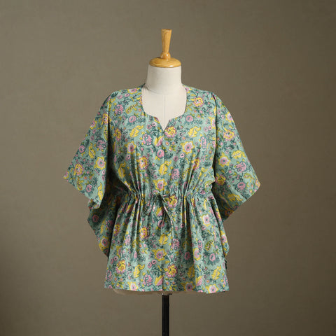 Sanganeri Block Print Cotton Kaftan (Short)