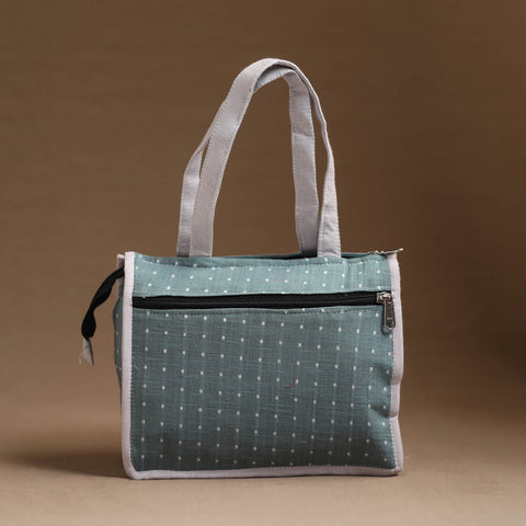 Grey Handcrafted Cotton Hand Bag 08
