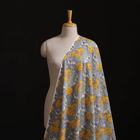 Rasa Lobhi Champa Motif Floral Hand Block Printed Cotton Fabric 08
