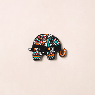 Handpainted Mandala Art Wooden Fridge Magnet 35