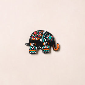 Handpainted Mandala Art Wooden Fridge Magnet 35