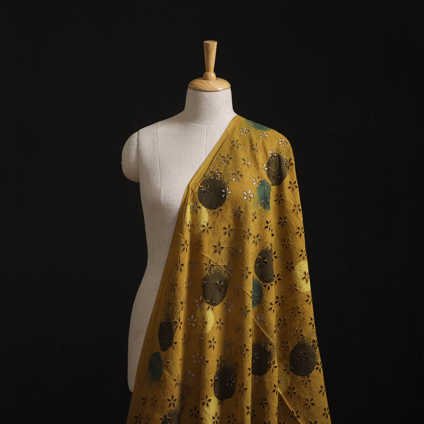 Natural Dyed Ajrakh Hand Block Print Cotton Hakoba Fabric 114