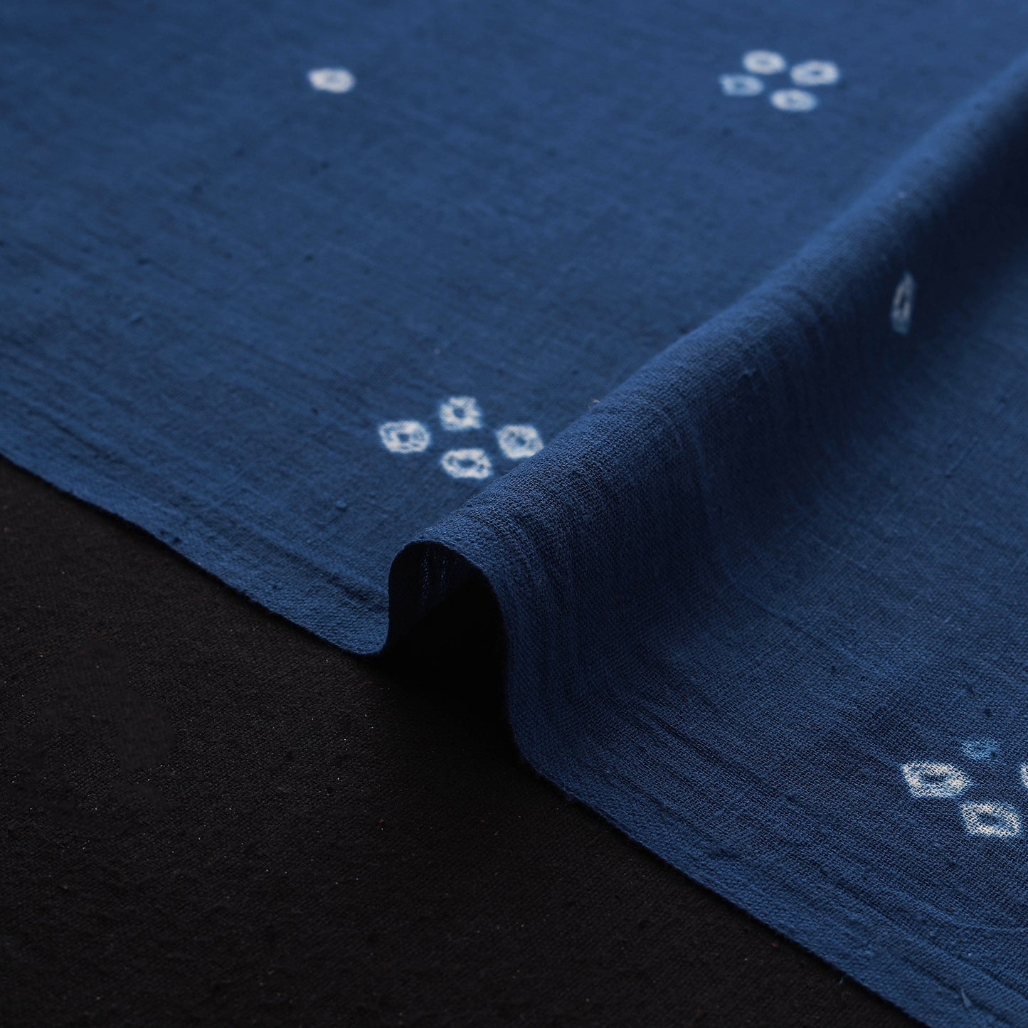 Kutch Organic Kala Cotton Pure Handwoven Bandhani Fabric 21
