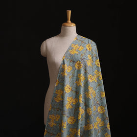 Rasa Lobhi Champa Motif Floral Hand Block Printed Cotton Fabric 05