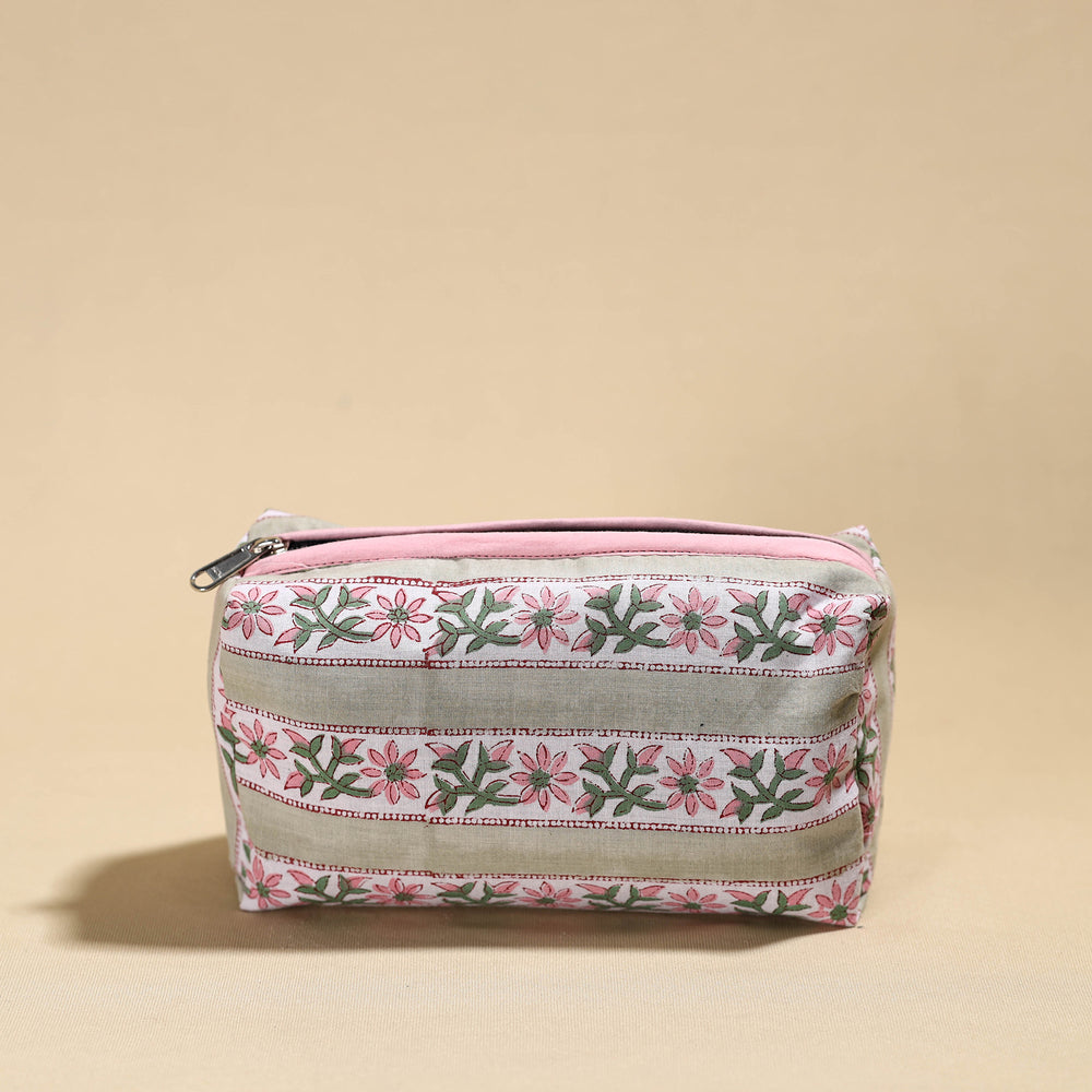 cotton toiletry pouch