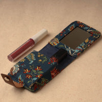 Floral Printed Handcrafted Lipstick Case With Mirror (4 x 3 in) 16