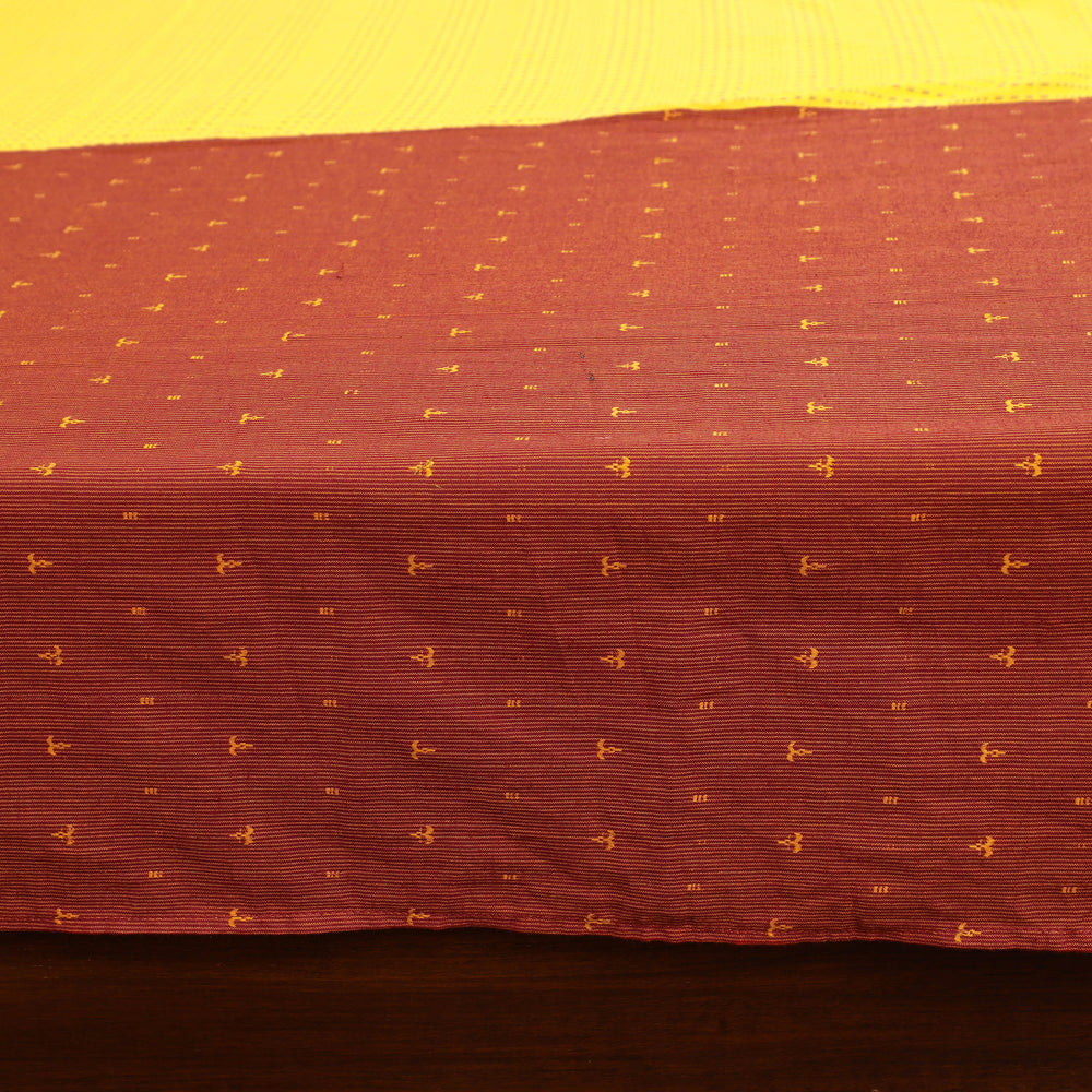 Orange - Patchwork Cotton Double Jacquard Bedsheet Set 07