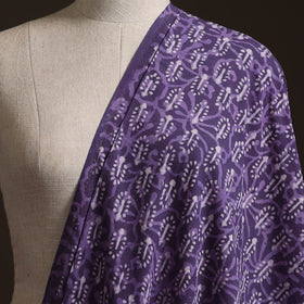 Purple - Bagru Dabu Hand Block Print Natural Dyed Cotton Fabric 60