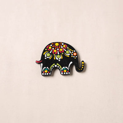 Handpainted Mandala Art Wooden Fridge Magnet 38