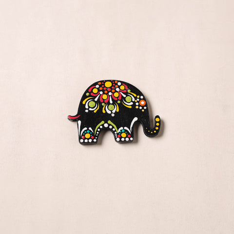 Handpainted Mandala Art Wooden Fridge Magnet 38