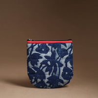 Blue - Handmade Quilted Cotton Utility Pouch 90