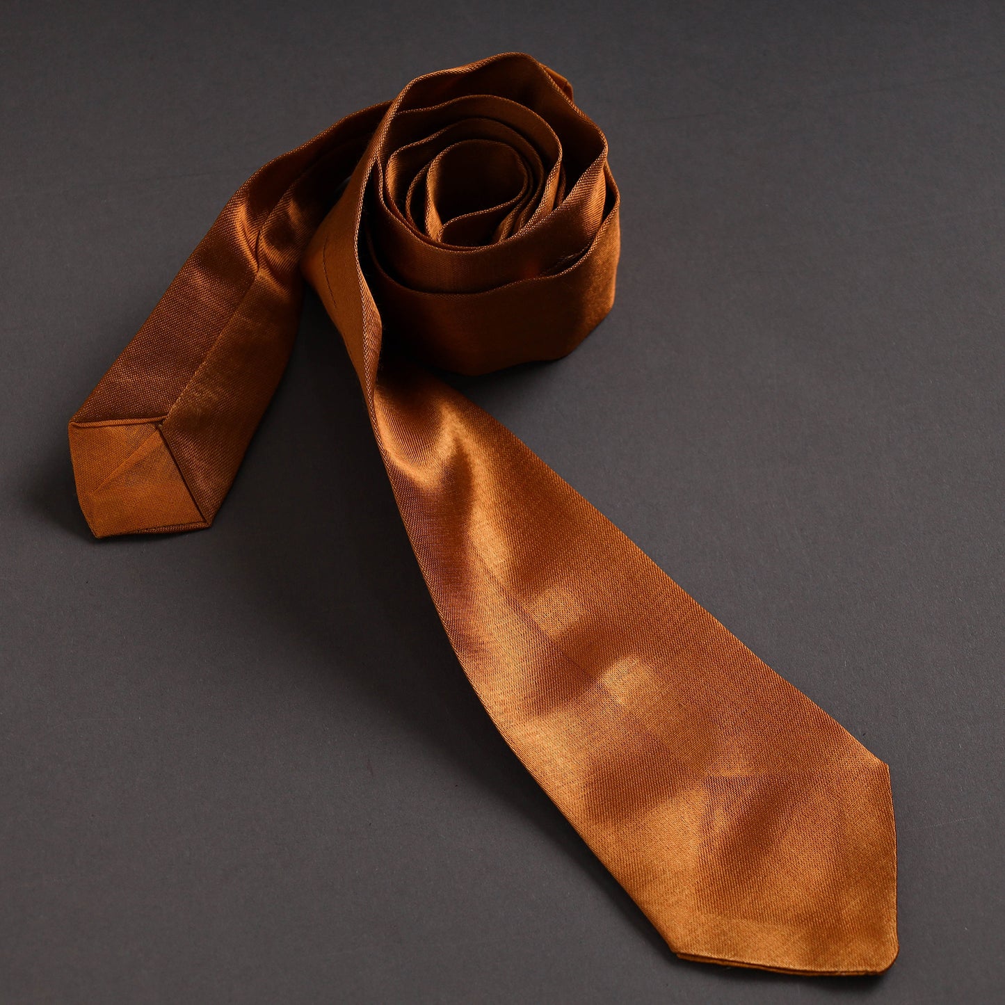 Plain Mashru Silk Handmade Necktie for Men