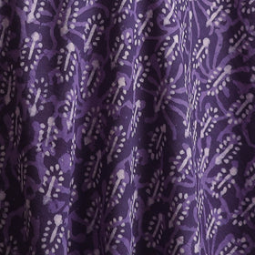 Purple - Bagru Dabu Hand Block Print Natural Dyed Cotton Fabric 60