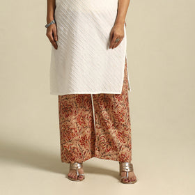  Multicolor Pedana Block Print Cotton Kalamkari Palazzo
