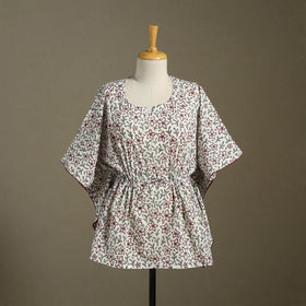 Sanganeri Block Print Cotton Kaftan (Short)