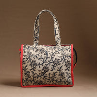 Beige - Handcrafted Cotton Hand Bag 10