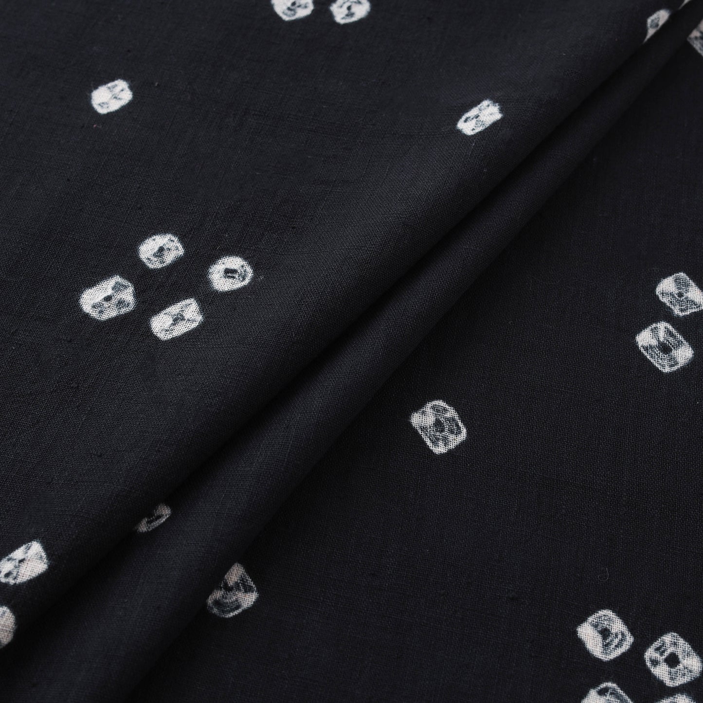 Kutch Organic Kala Cotton Pure Handwoven Bandhani Fabric 23