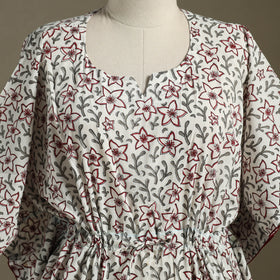 Sanganeri Block Print Cotton Kaftan (Short)