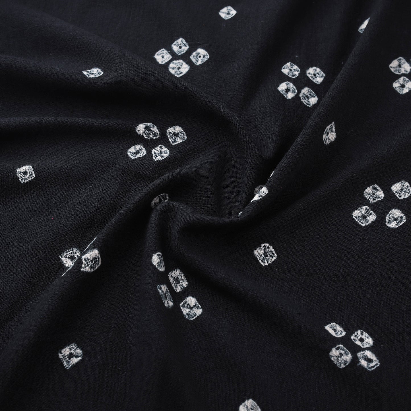 Kutch Organic Kala Cotton Pure Handwoven Bandhani Fabric 23